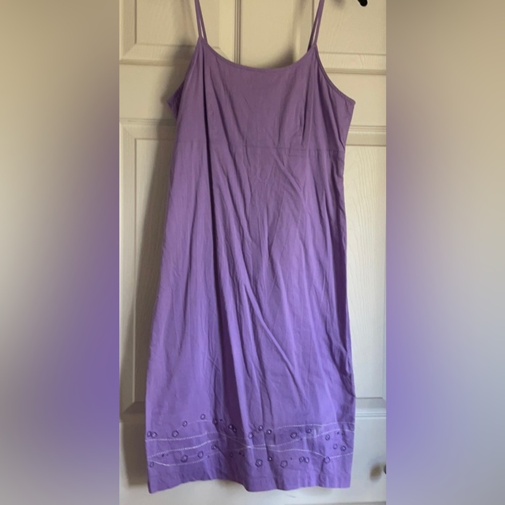 Vintage Y2K Mossimo Dress with Spaghetti Straps and Embroidered bottom